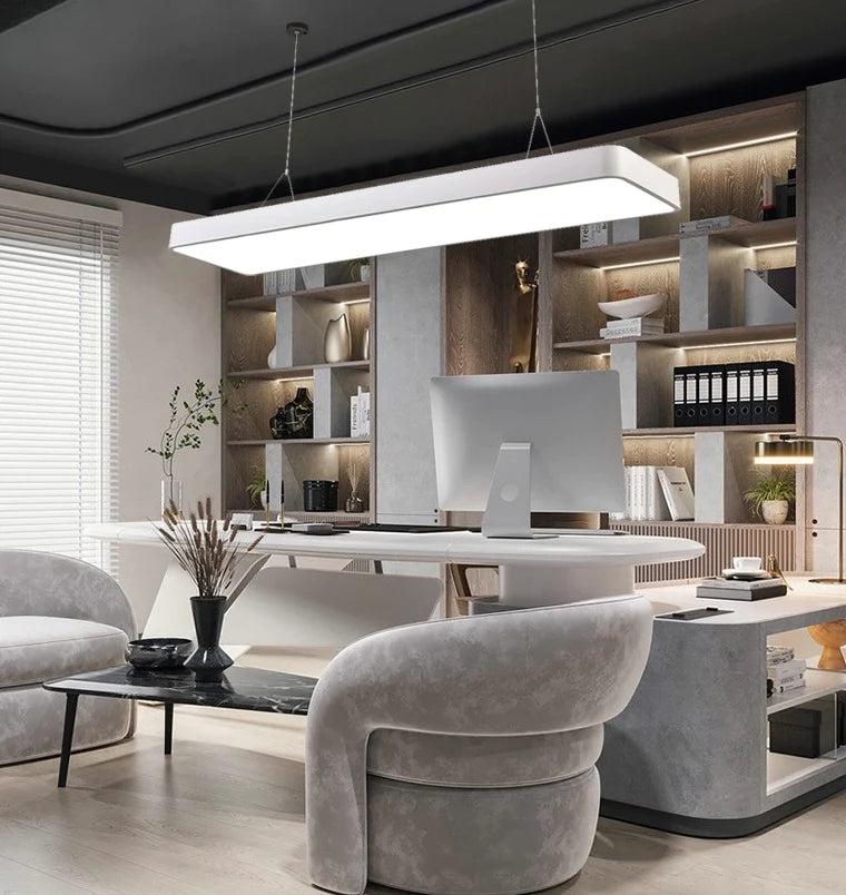 Plafoniera LED Suspendata HSM 8303 Finea 48W,Alb Rece (6500K)